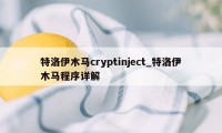 特洛伊木马cryptinject_特洛伊木马程序详解