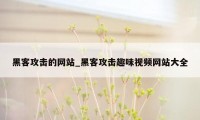 黑客攻击的网站_黑客攻击趣味视频网站大全