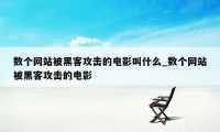 数个网站被黑客攻击的电影叫什么_数个网站被黑客攻击的电影