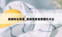 美国知名黑客_美国黑客复原图片大全