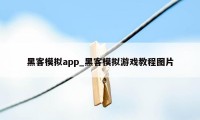 黑客模拟app_黑客模拟游戏教程图片