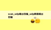 scan_udp端口扫描_udp网络端口扫描