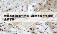 假装黑客装b软件手机_装b黑客软件手机版免费下载